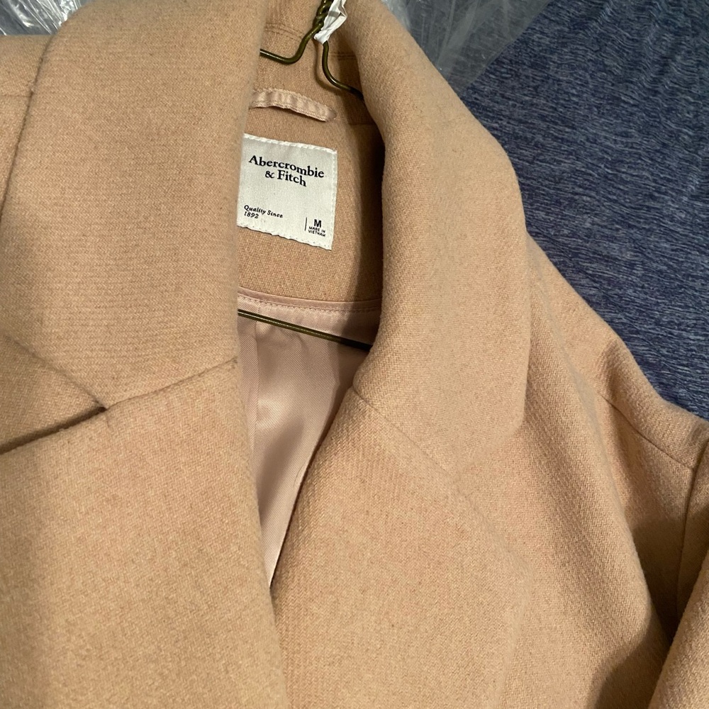 Abercrombie Fitch Short Wool Blend Coat - Picture 8 of 11